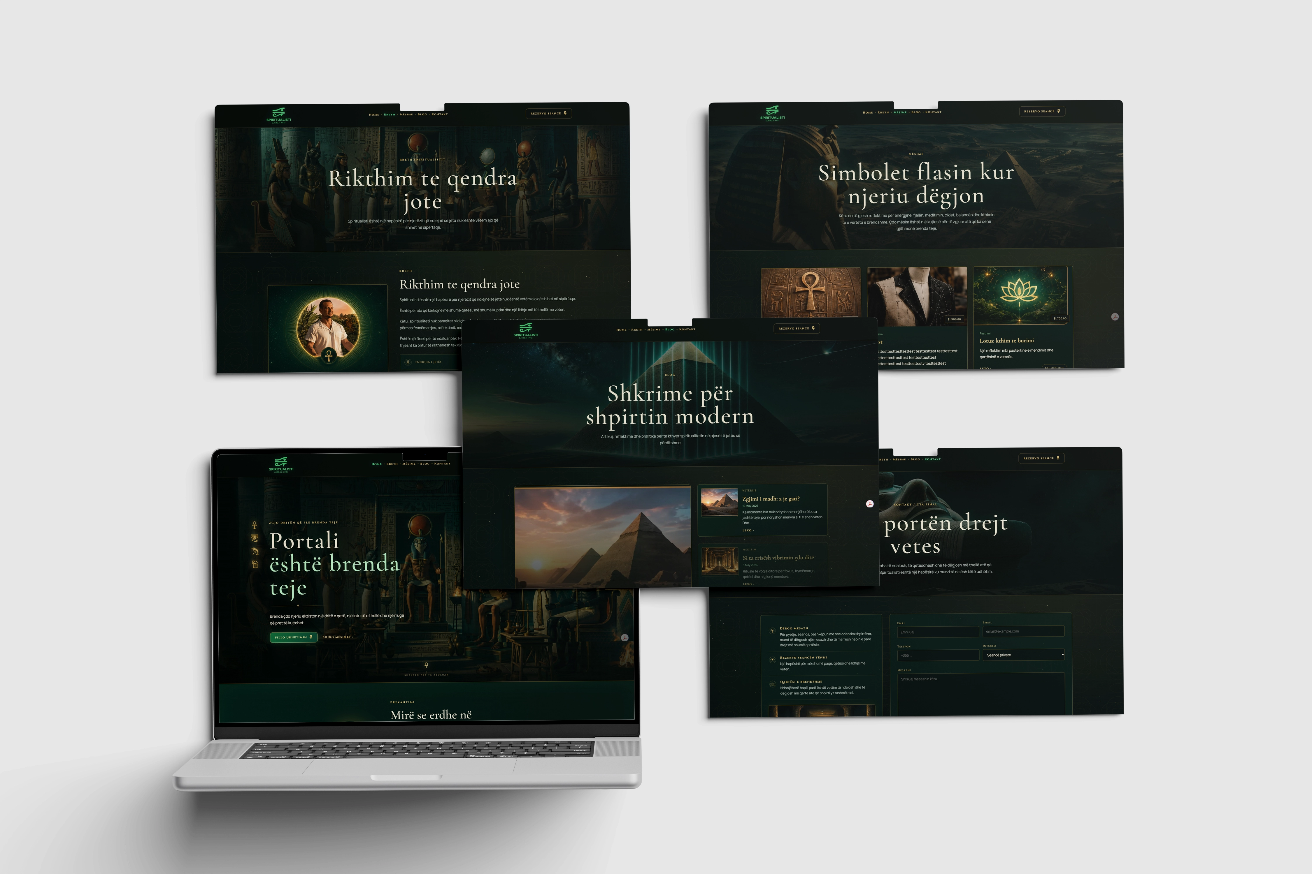 Website Spiritualisti.al i realizuar nga Xpert Marketing