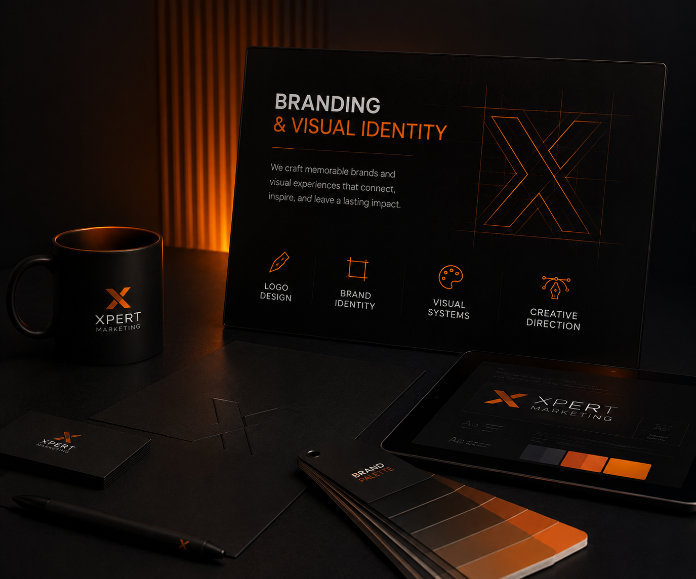 Premier branding agency in Albania team crafting visual identity systems and strategic brand guidelines in Tirana