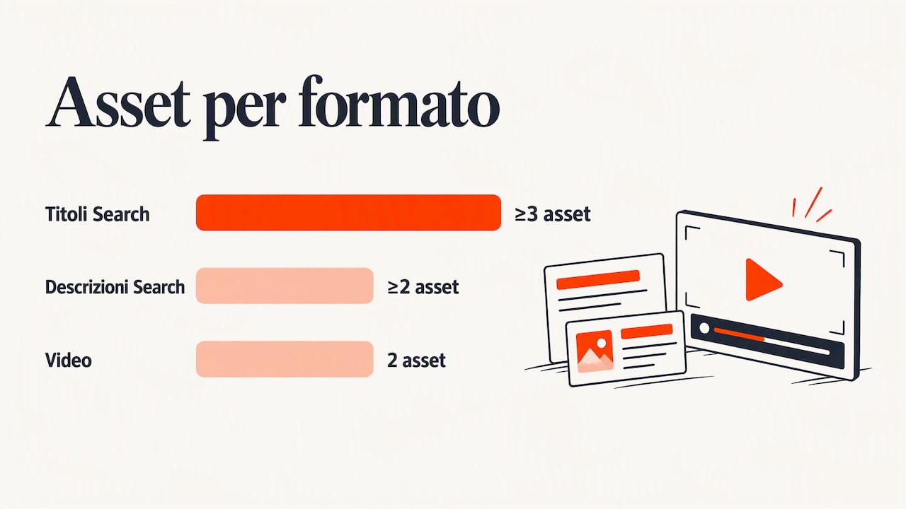 Asset e creatività: cosa serve per abilitare i test automatici — overview diagram