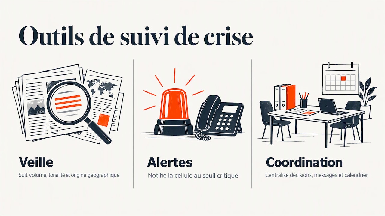 Trois familles d’outils de veille et gestion de crise