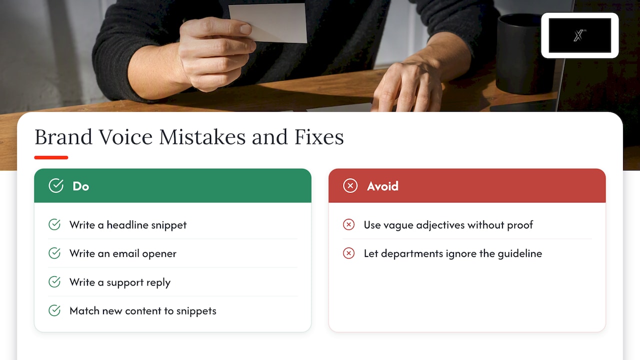 Agency-Authored Note on Common Mistakes and One Immediate Fix — overview diagram