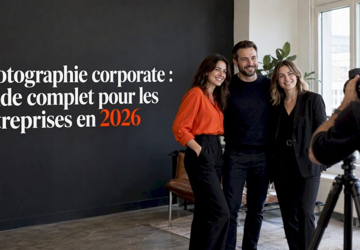 Photographe réalisant une photo de groupe
