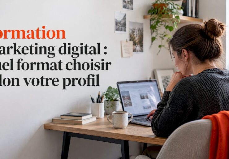 Étudiante évaluant différentes formations