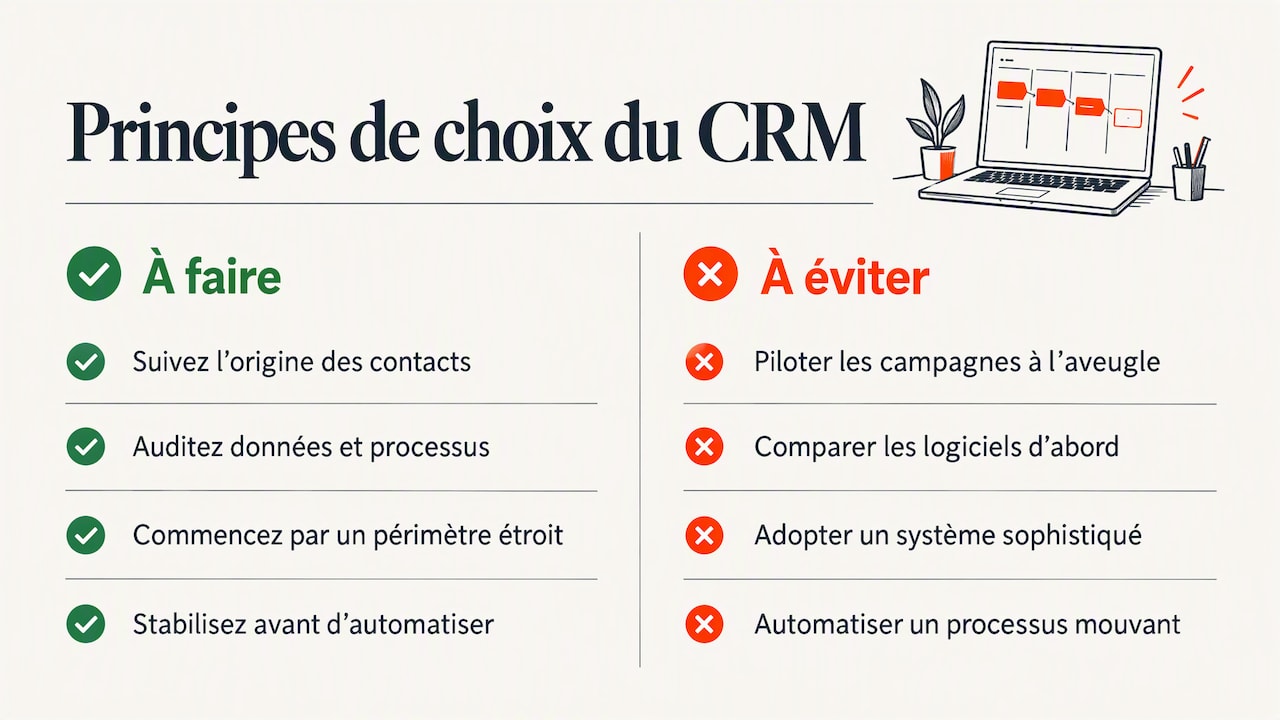 Notre point de vue : le CRM est un projet de croissance, pas un achat de logiciel — overview diagram