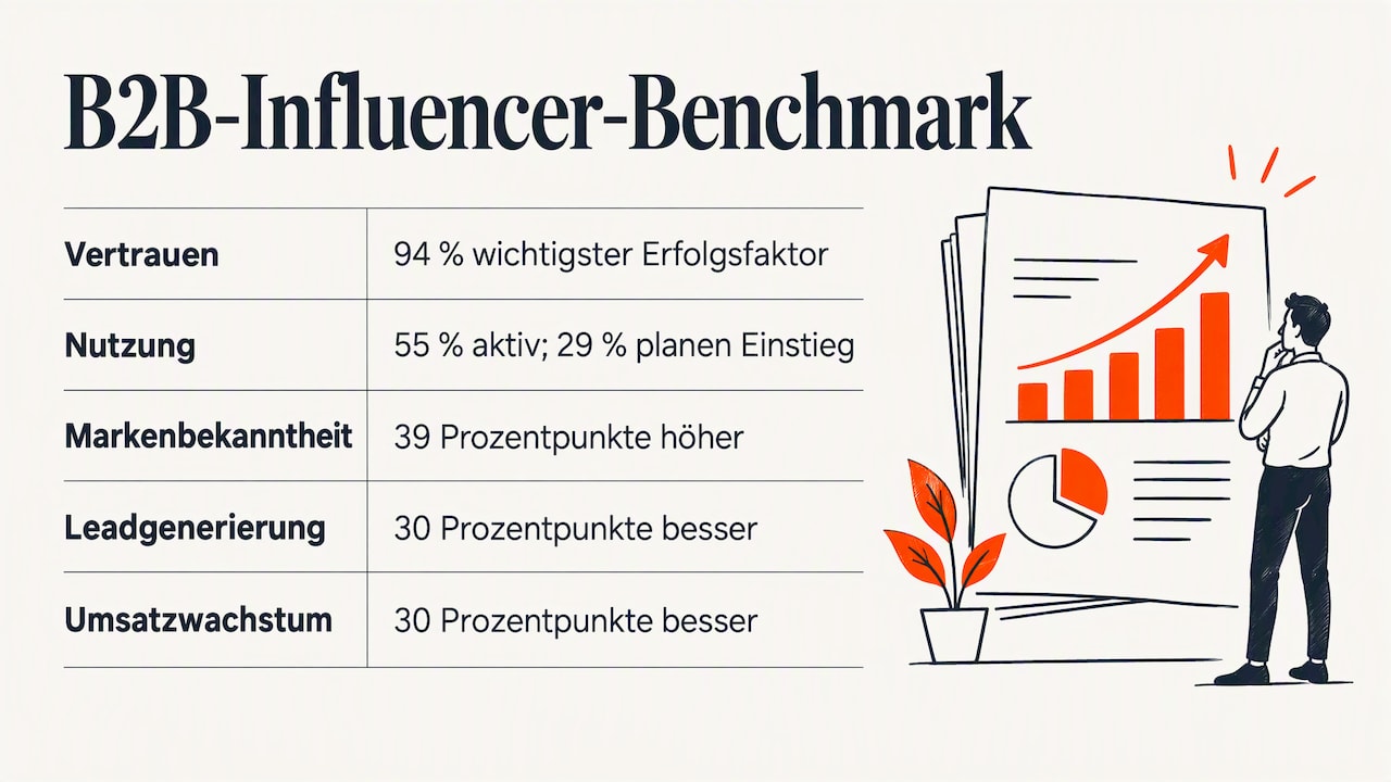Benchmark-Zahlen zu Vertrauen und Influencer-Erfolg