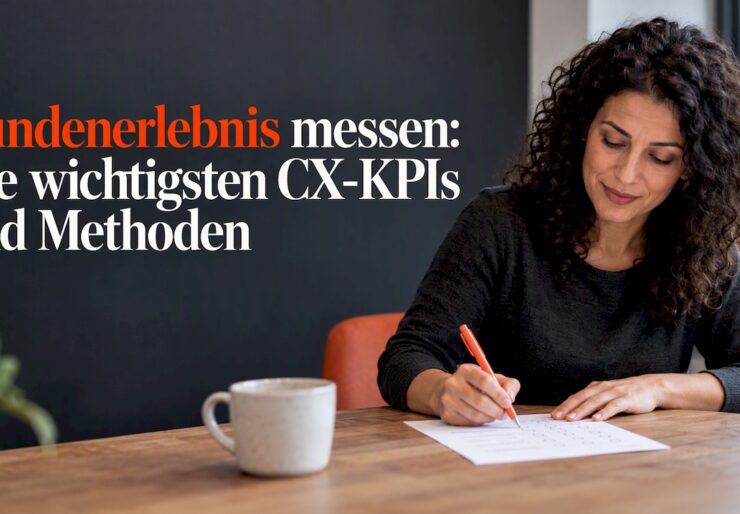 Kundin bewertet das Serviceerlebnis auf schriftlichem Weg