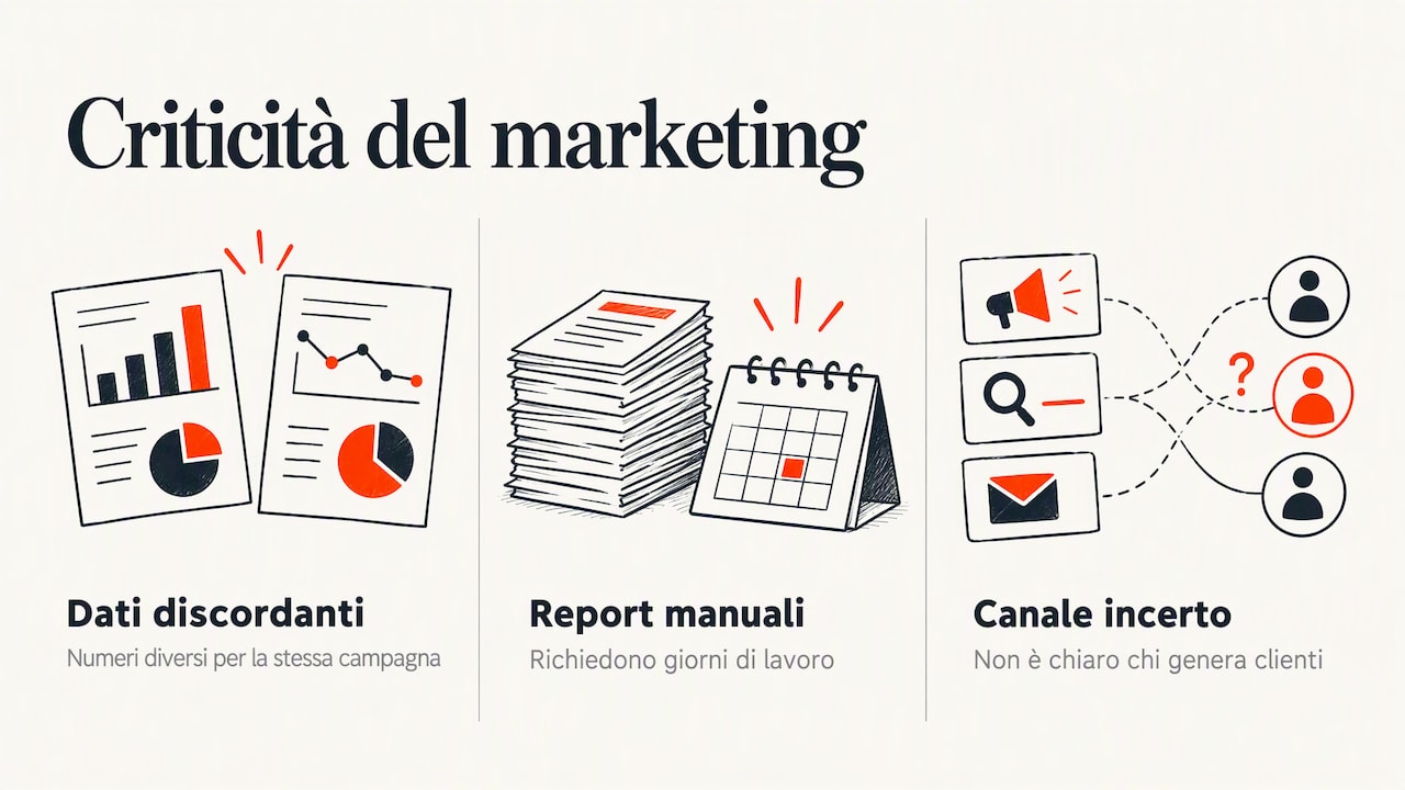 Tre criticità nei dati marketing e report