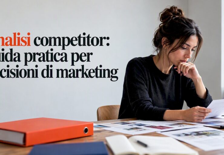 Lo strategist analizza i materiali di mercato e i concorrenti